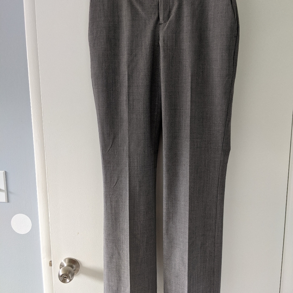Grey straight leg pant